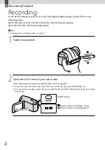 Предварительный просмотр 20 страницы Sony Handycam HDR-CX300E Operating Manual