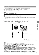 Предварительный просмотр 23 страницы Sony Handycam HDR-CX300E Operating Manual