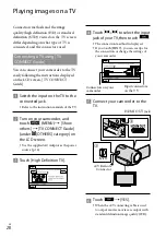 Предварительный просмотр 28 страницы Sony Handycam HDR-CX300E Operating Manual