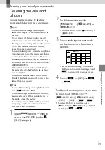 Предварительный просмотр 31 страницы Sony Handycam HDR-CX300E Operating Manual