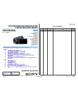 Sony Handycam HDR-CX360E Service Manual preview