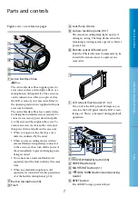 Предварительный просмотр 7 страницы Sony Handycam HDR-CX500E Handbook