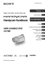 Sony Handycam HDR-CX6EK Handbook preview