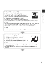 Предварительный просмотр 9 страницы Sony Handycam HDR-CX6EK Handbook