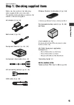 Предварительный просмотр 15 страницы Sony Handycam HDR-CX6EK Handbook