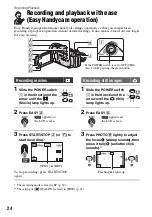 Предварительный просмотр 24 страницы Sony Handycam HDR-CX6EK Handbook