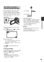 Предварительный просмотр 33 страницы Sony Handycam HDR-CX6EK Handbook