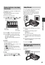 Предварительный просмотр 37 страницы Sony Handycam HDR-CX6EK Handbook