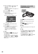 Предварительный просмотр 38 страницы Sony Handycam HDR-CX6EK Handbook