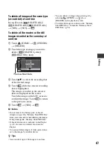 Предварительный просмотр 47 страницы Sony Handycam HDR-CX6EK Handbook