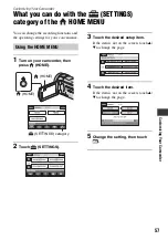 Предварительный просмотр 57 страницы Sony Handycam HDR-CX6EK Handbook