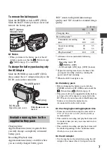 Предварительный просмотр 7 страницы Sony Handycam HDR-CX6EK Operating Manual