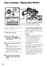 Предварительный просмотр 10 страницы Sony Handycam HDR-CX6EK Operating Manual