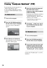 Предварительный просмотр 24 страницы Sony Handycam HDR-CX6EK Operating Manual