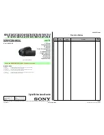 Sony Handycam HDR-CX730E Service Manual preview