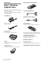 Preview for 10 page of Sony Handycam HDR-FX1 Operating Instructions Manual