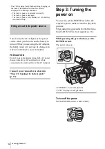 Preview for 14 page of Sony Handycam HDR-FX1 Operating Instructions Manual