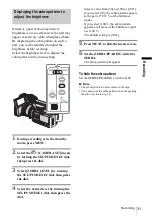 Preview for 31 page of Sony Handycam HDR-FX1 Operating Instructions Manual