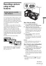 Preview for 37 page of Sony Handycam HDR-FX1 Operating Instructions Manual