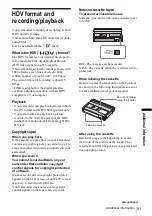 Preview for 91 page of Sony Handycam HDR-FX1 Operating Instructions Manual