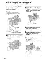 Предварительный просмотр 18 страницы Sony Handycam HDR-FX1000 Operating Manual