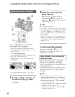 Предварительный просмотр 32 страницы Sony Handycam HDR-FX1000 Operating Manual