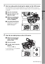 Предварительный просмотр 9 страницы Sony Handycam HDR-FX1E Operating Instructions Manual