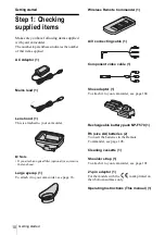 Предварительный просмотр 10 страницы Sony Handycam HDR-FX1E Operating Instructions Manual