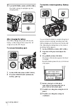 Предварительный просмотр 12 страницы Sony Handycam HDR-FX1E Operating Instructions Manual