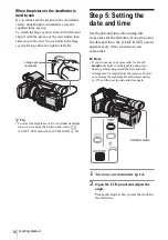 Предварительный просмотр 16 страницы Sony Handycam HDR-FX1E Operating Instructions Manual