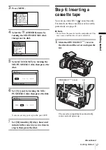 Предварительный просмотр 17 страницы Sony Handycam HDR-FX1E Operating Instructions Manual