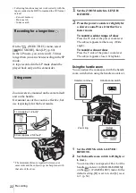 Предварительный просмотр 22 страницы Sony Handycam HDR-FX1E Operating Instructions Manual