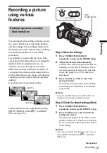 Предварительный просмотр 37 страницы Sony Handycam HDR-FX1E Operating Instructions Manual