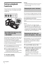 Предварительный просмотр 44 страницы Sony Handycam HDR-FX1E Operating Instructions Manual