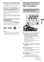 Предварительный просмотр 49 страницы Sony Handycam HDR-FX1E Operating Instructions Manual