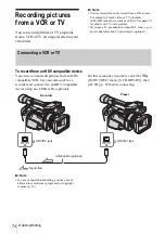 Предварительный просмотр 74 страницы Sony Handycam HDR-FX1E Operating Instructions Manual