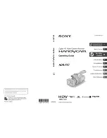 Preview for 1 page of Sony Handycam HDR-FX7 Operating Manual