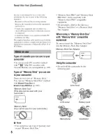 Preview for 6 page of Sony Handycam HDR-FX7 Operating Manual