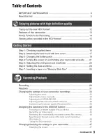 Preview for 9 page of Sony Handycam HDR-FX7 Operating Manual