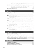 Preview for 10 page of Sony Handycam HDR-FX7 Operating Manual