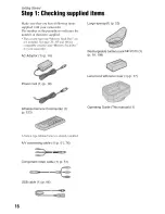 Preview for 16 page of Sony Handycam HDR-FX7 Operating Manual