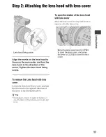 Preview for 17 page of Sony Handycam HDR-FX7 Operating Manual