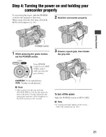 Preview for 21 page of Sony Handycam HDR-FX7 Operating Manual