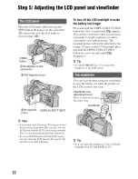 Preview for 22 page of Sony Handycam HDR-FX7 Operating Manual