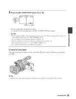 Preview for 29 page of Sony Handycam HDR-FX7 Operating Manual