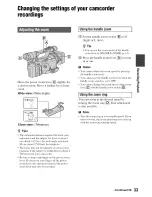 Preview for 33 page of Sony Handycam HDR-FX7 Operating Manual