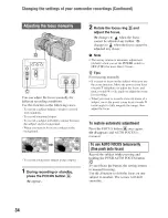 Preview for 34 page of Sony Handycam HDR-FX7 Operating Manual