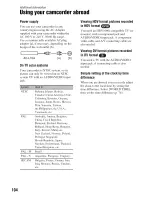 Preview for 104 page of Sony Handycam HDR-FX7 Operating Manual