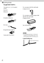 Preview for 14 page of Sony Handycam HDR-GW66E Operating Manual