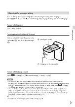 Preview for 21 page of Sony Handycam HDR-GW66E Operating Manual